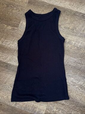 a new day Black Ribbed Tank - Women's Sleeveless Ribbed Top